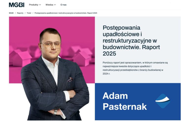 Raport: postępowania upadłościowe i restrukturyzacyjne w budownictwie